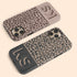Boho Leopard 3D Initials iPhone Case
